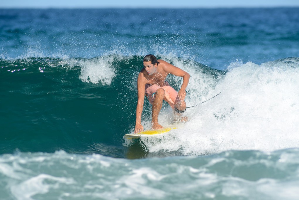 Thomas Castets, the film's directore, surfing. Photo: Out In The Lineup