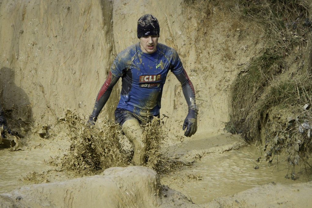 Jon Albon, the UK's leading obstacle racer, taking on the Tough Nuts challenge. Photo: Pete Rees