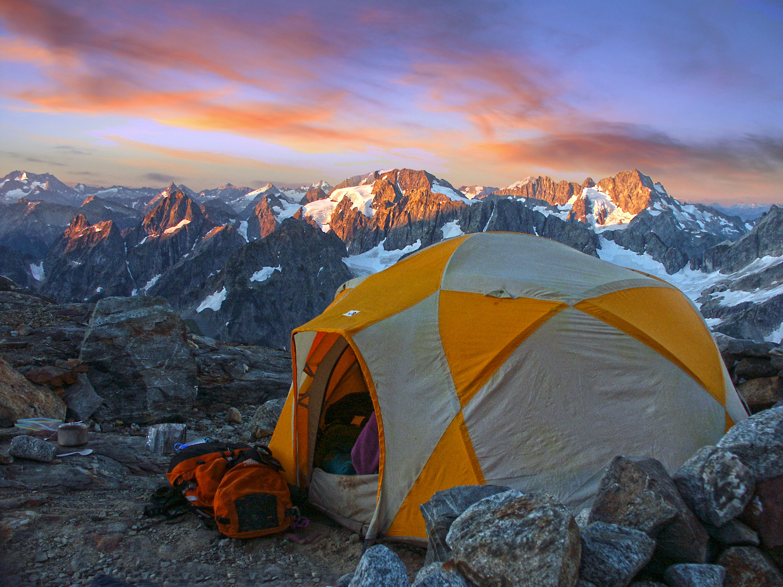 North Cascades Camping Tent Washington USA