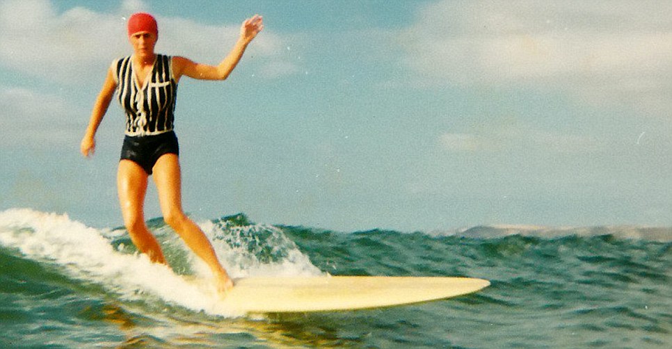 Gwyn ripping in Newquay right back in 1965