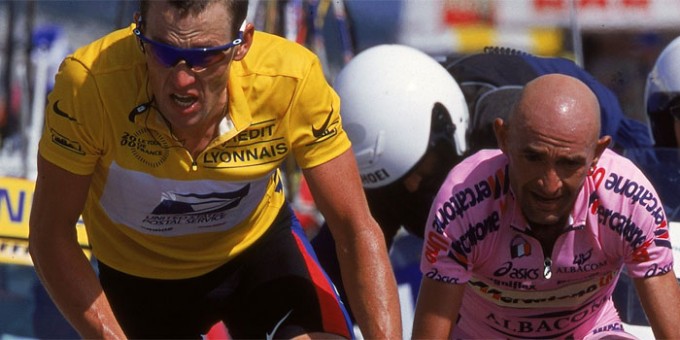 ARMSTRONG AND PANTANI BATTLE IT OUT ON MONT VENTOUX