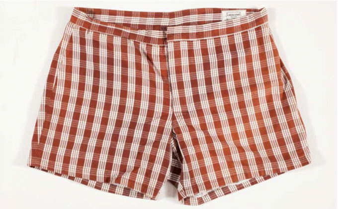 Primitive boardies from the H.Miura store in Hawaii. PHOTO: Joe Welch/Honolulu Museum