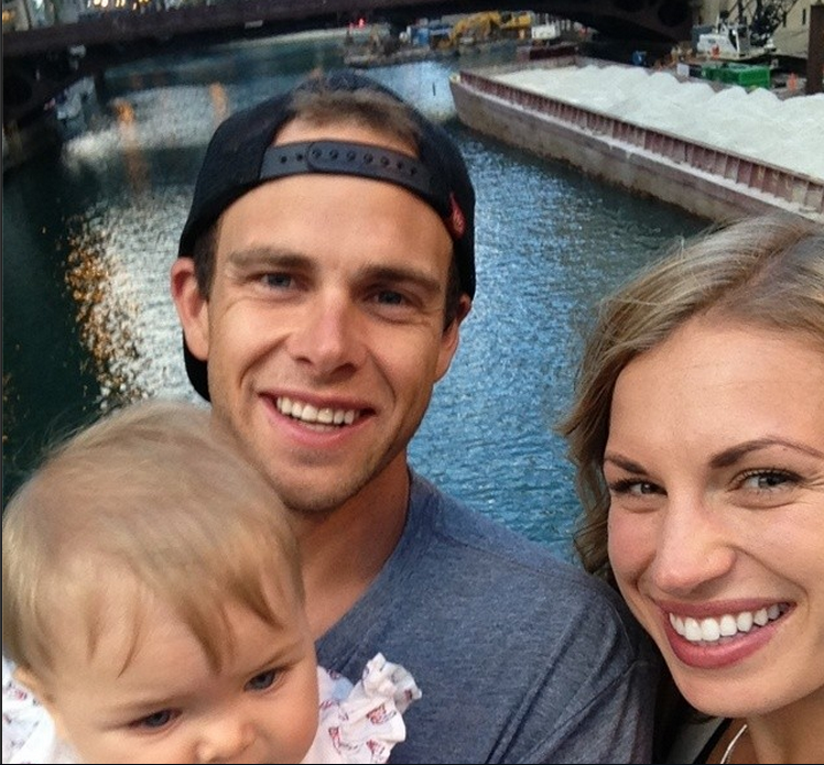 Cam with his fiance Amanda and daughter Ayla. Photo: @camzink