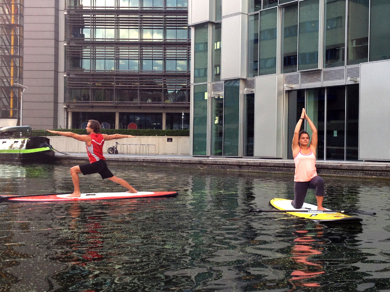 SUP Yoga, Paddleboard Yoga in London