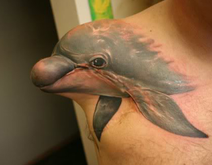 dolphin-shark-attack-tattoo