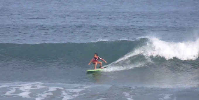 Meet Sky, the six year old who's as good on a surfboard as she is on a skateboard - Photo: YouTube