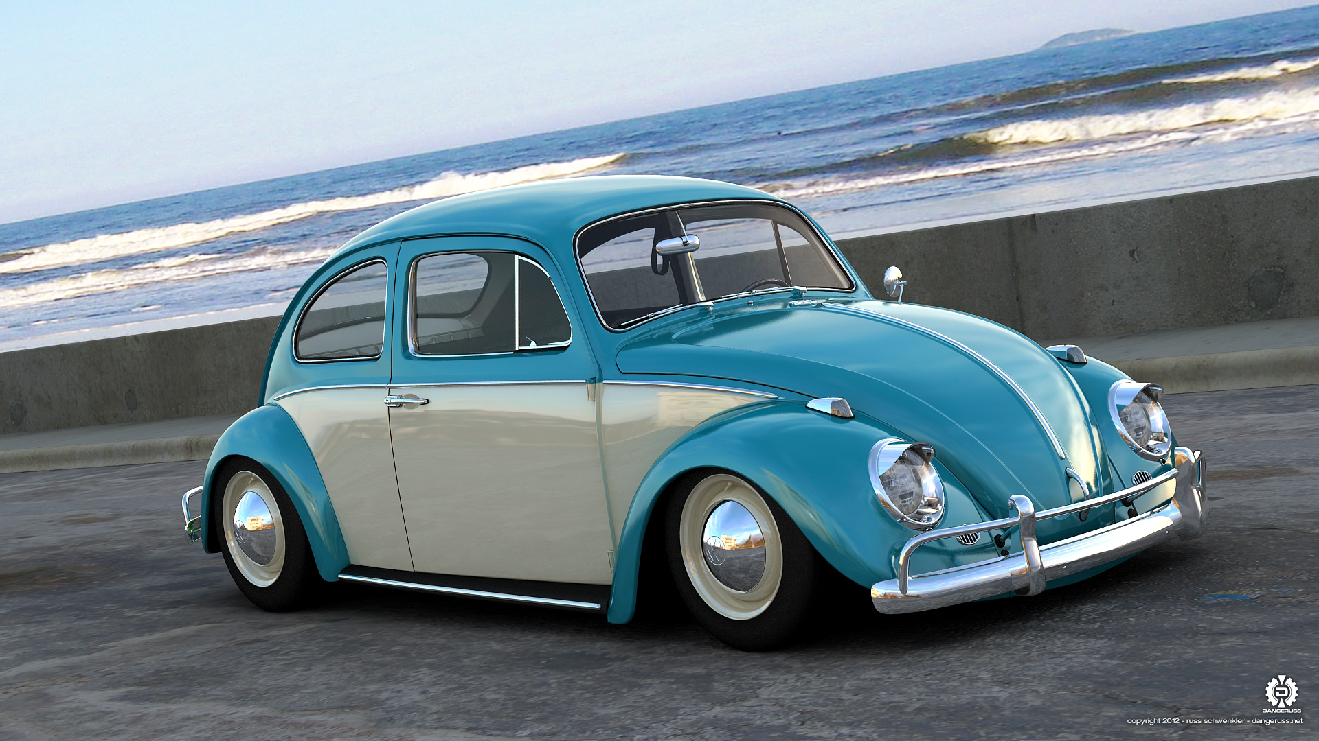 VW Beetle Surf Car Customised Surfing