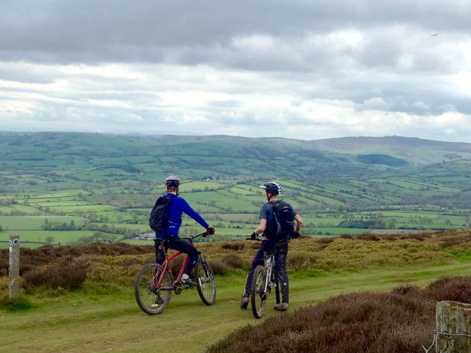 Looking out over Wales.