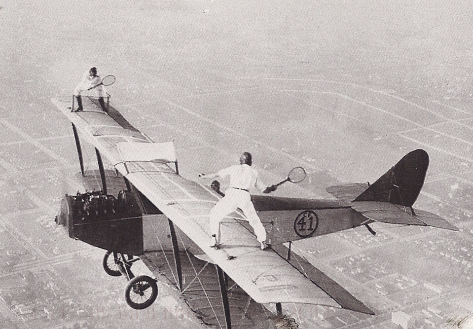 Tennis Wing Walking Retro Black And White Photograph