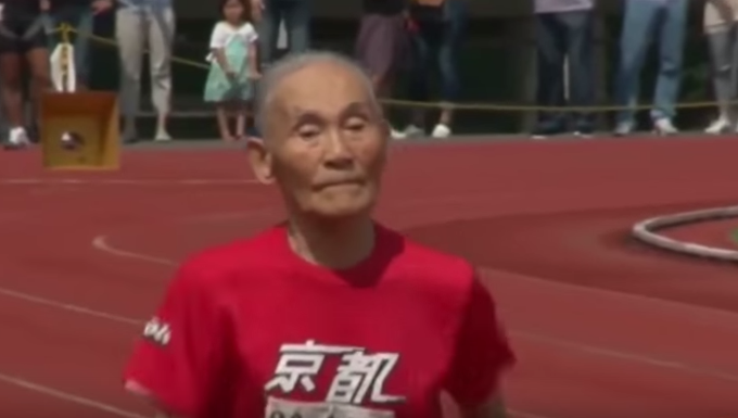 105 Year Old Japanese Sprinter