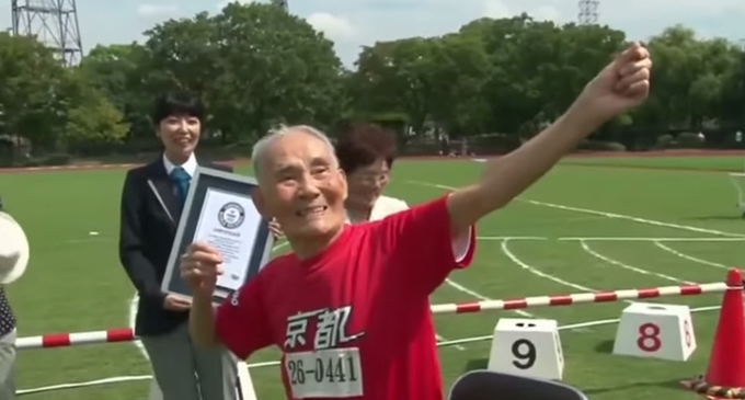 105 Year Old Japanese Sprinter