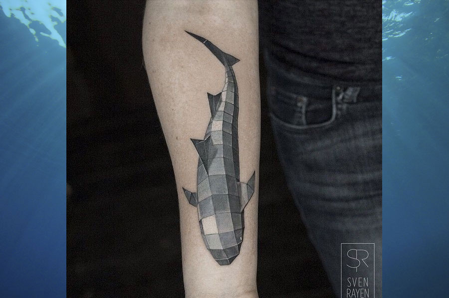 Shark tattoo by Aga Kura - Tattoogrid.net