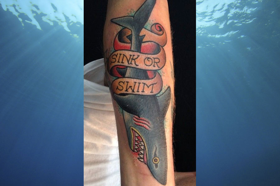 shark tattoo around arm｜TikTok Search