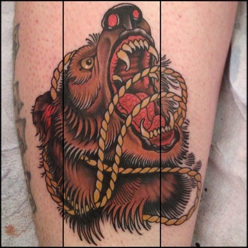 Angry-bear-tattoo tattooideas247.com