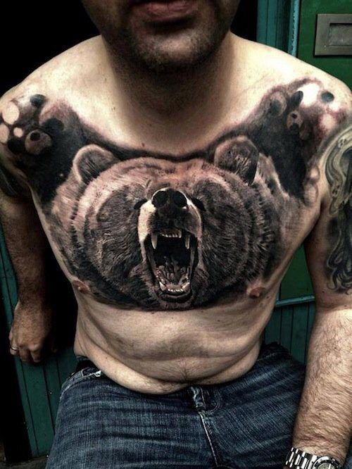 Killer bear fight by Zach!! - Venom Ink Tattoo | Facebook