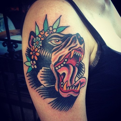 Bear-Traditional-Tattoo-by-Spencer-Ryan-Chasse