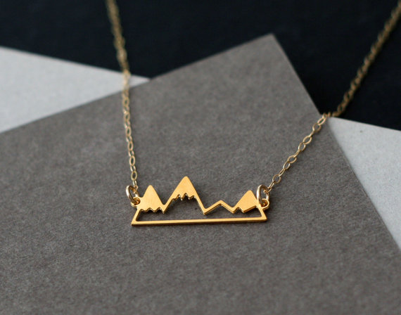 Bonny Rabbit Boutique Gold Mountain Necklace Jewellery