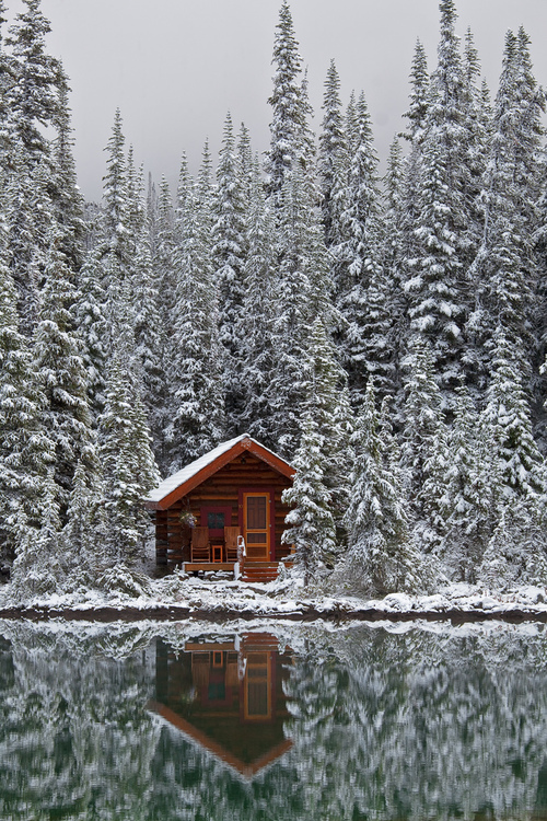 Cabin House Snow Home Tumblr