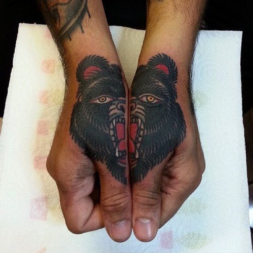 Traditional-Bear-Tattoo-by-Thomas-Flanagan