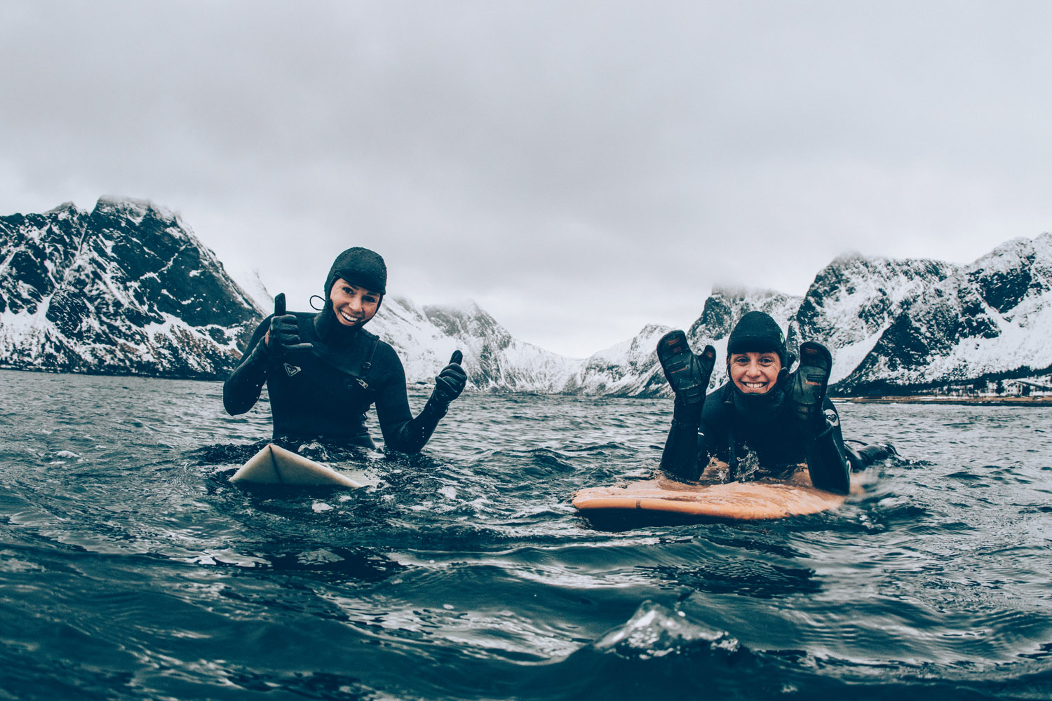 WayNorth_LenaStoffel_AlineBock_byNickPumphrey_Lofoten Norway Surfing