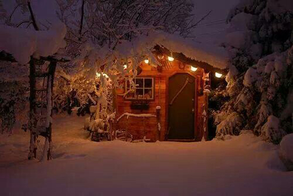 Winter House Home Snow Tumblr