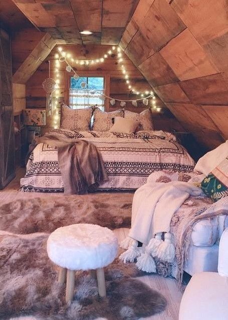 Winter Log Cabin Cosy Fairy Lights Pinterest