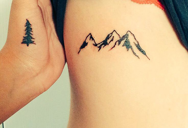 Inkster® Small Mountain Peak Tattoo, Temporary Tattoo with EU Cosmetic  Certification, Waterproof + Vegan, Revolutionary 2-Week Tattoo, Fake Tattoos  and Adhesive Tattoos for Adults : Amazon.de: Beauty