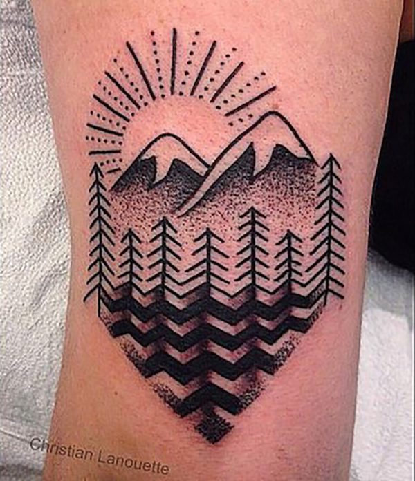 Tattoo uploaded by Jack Wilson • Mountain range • Tattoodo