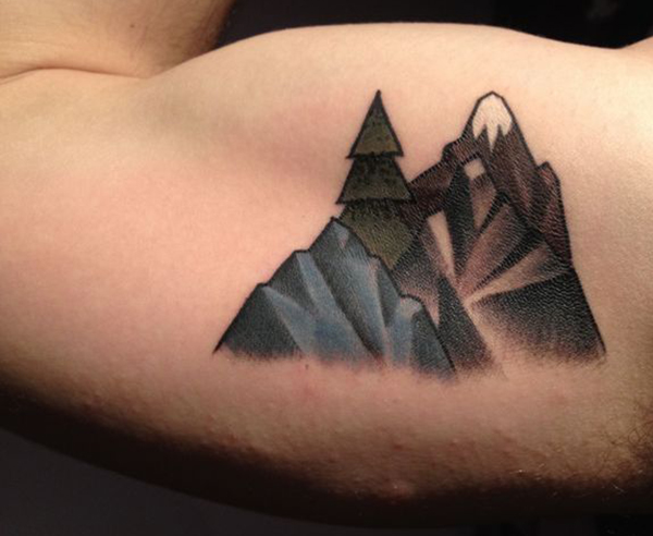 Small mountains by Yaroslav Putyata - Tattoogrid.net