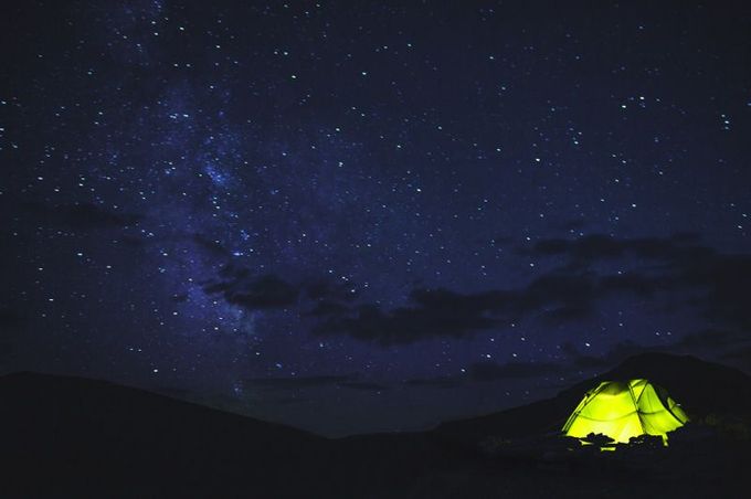 Wild Camping Stars Night