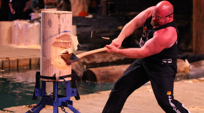 STIHL Timbersports - #DidYouKnow that all our athletes wear safety mesh socks  for their protection? To protect feet and lower legs, the athletes  competing in the axe disciplines wear iron mesh stockings