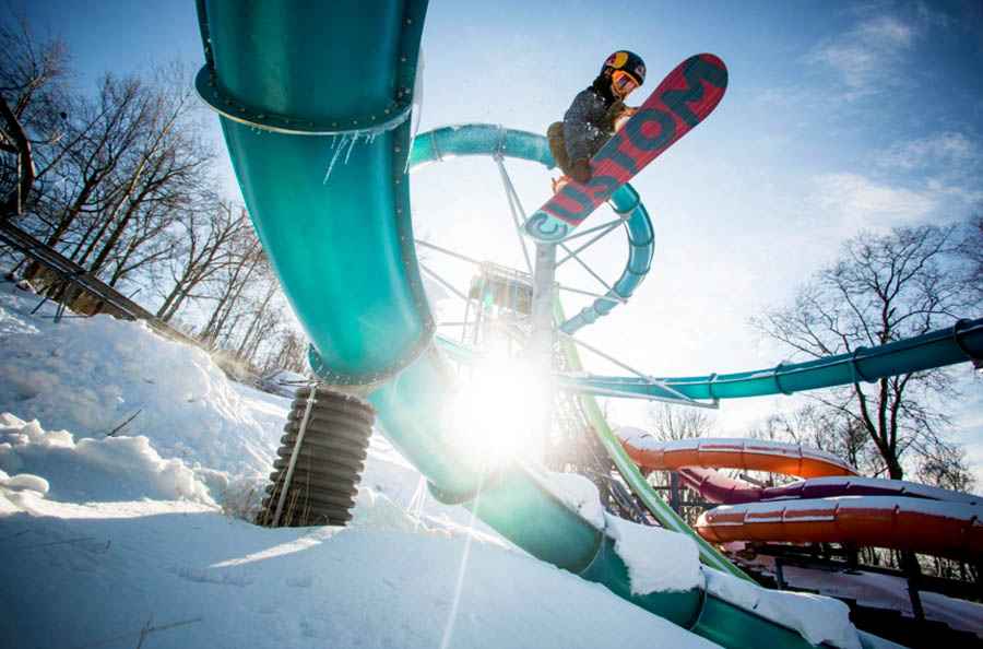 Redmond Gerard Snowboarding Red Bull Snowmusement