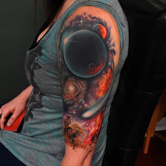 Handpoke Cosmic Eye Symbol Tattoo Design – Tattoos Wizard Designs