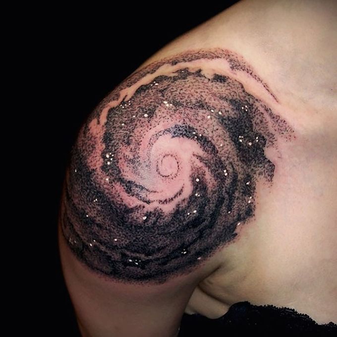 outer space stars tattoos