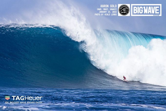 WSL Big Wave Award Aaron Gold Jaws Hawaii 2016