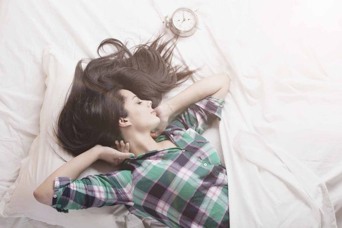 Sleeping Bed Woman Fitness Wellbeing Sleep