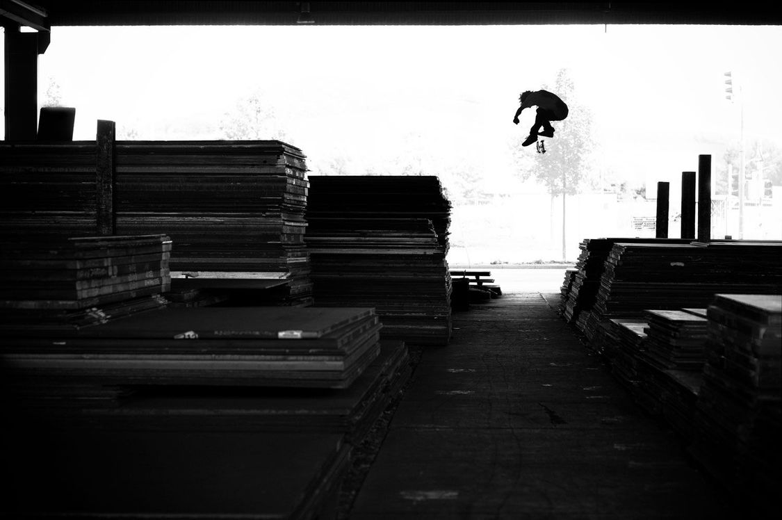 Michael Tan – backside flip, Heilbronn, Germany August 2011. Shot on a Nikon D3, with an 85mm f/1.8 prime lens.