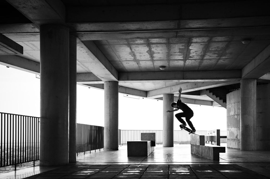 Alex Mizurov – Switch Crooked Grind, Limassol, Cyprus January 2015. Shot on a Nikon D4, with a 24-70mm f/2.8 zoom.