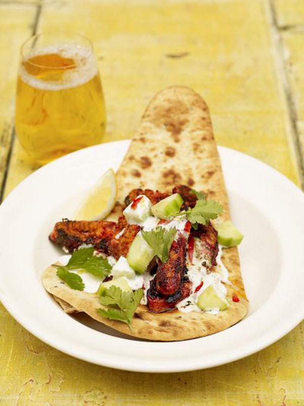 Salmon Tikka Naan Fish Jamie Oliver Seasonaire Ski Season Recipe