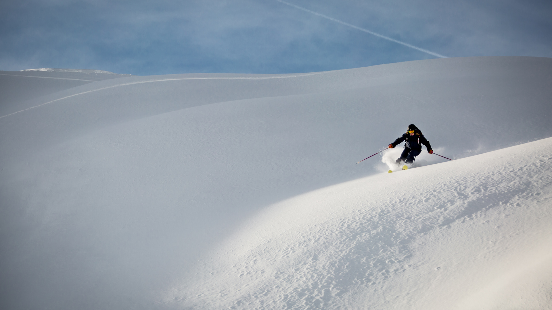 Emma Cairns Element Verbier Skiing Women Melody Sky