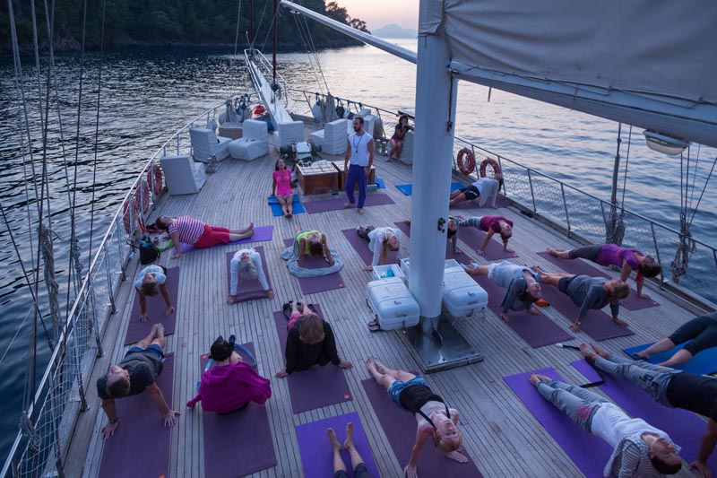 Hillside Beach Club Wellness Retreat Turkey Yoga Boat 2
