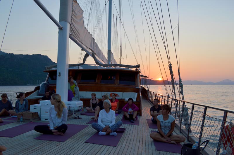 Hillside Beach Club Wellness Retreat Turkey Yoga Boat