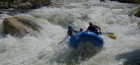 White water rafting on the Kaweah River California - White water rafting in the USA