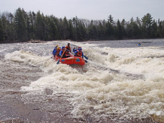 White water rafting on the Moose River, New York - White water rafting in the USA