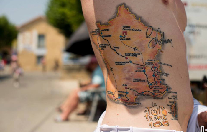 Road Cycling Tattoo Tour de France