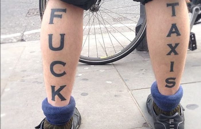 Road Cycling Tattoos Fuck Taxis