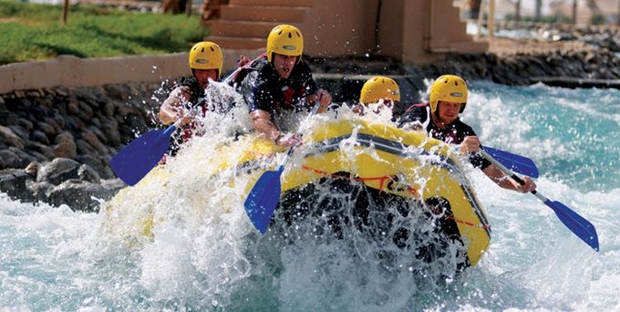 White water rafting at Wadi Adventure, Dubai - White water rafting holidays