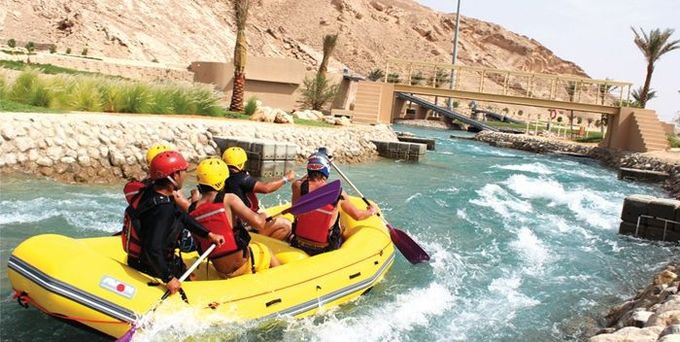 White water rafting at Wadi Adventure, Dubai - White water rafting holidays