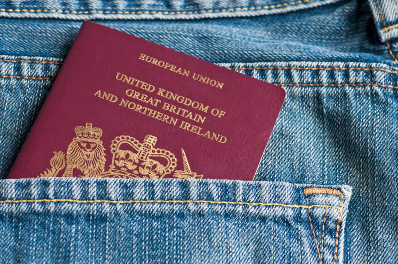 British UK Passport Travel