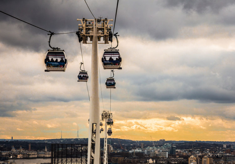 Cable Car Emirates London SKiing